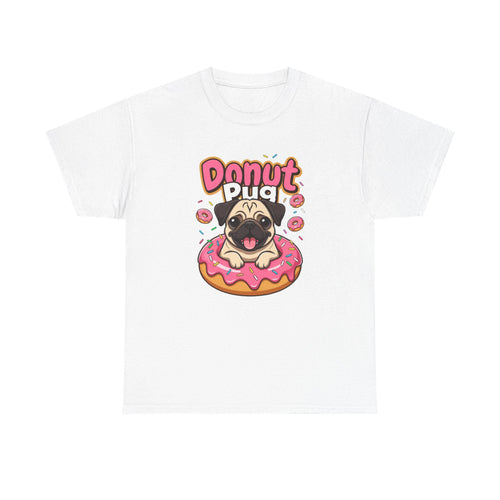 Donut Pug T-Shirt | Pug in Pink Graphic Tee