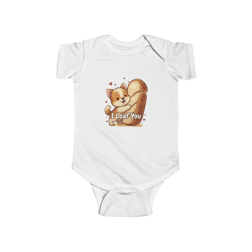 I Loaf You Corgi Hug Bodysuit | Infant Onesie