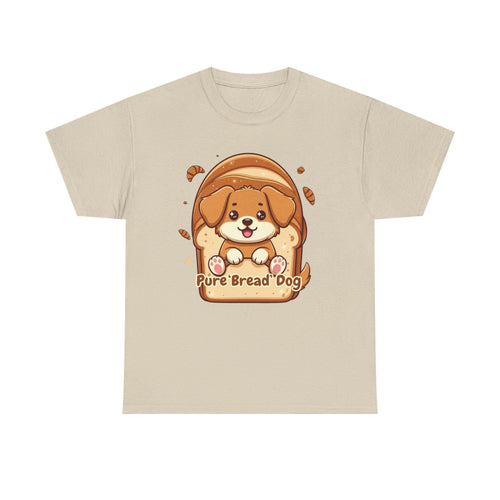 Bread Dog T-Shirt | Cartoon Puppy Loaf Tee, Whimsical Pet Apparel