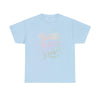 Breathe Reflect Grow T-Shirt | Pastel Script Mindfulness Tee