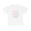 Breathe Reflect Grow T-Shirt | Pastel Script Mindfulness Tee