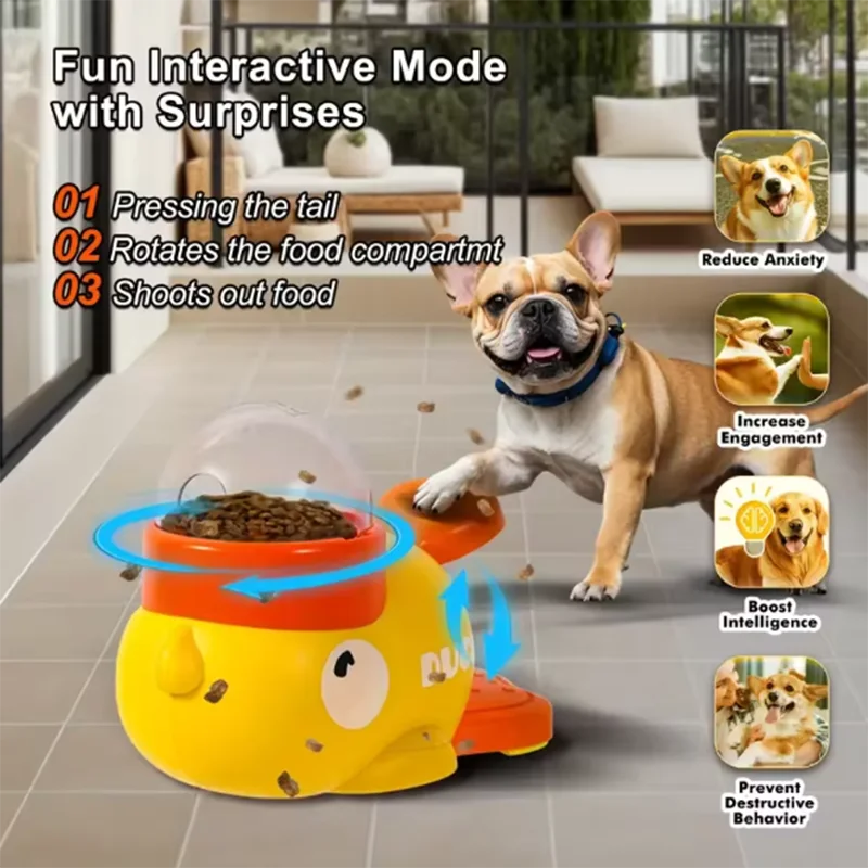 Interaktiver Entenfutterautomat – Pick & Spiel für neugierige Haustiere!