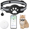 Bluetooth Tracker Compatible with Google Find My (Android Only), Tracker for Pets, Cat Location Tracker with Holder, Cat Collar
