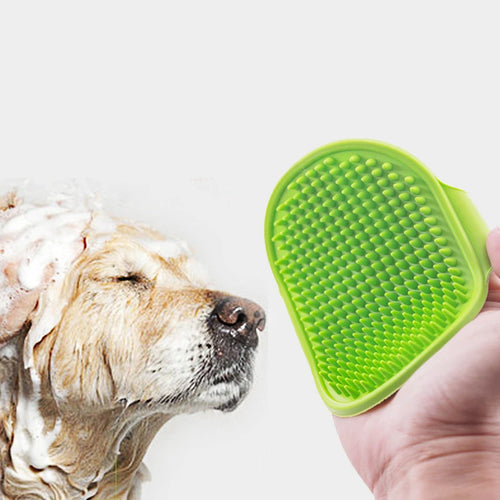 Weiche Gummi Hundebürste Kamm Katzenbadebürste Gummihandschuh Fellpflege Massagebürste für Hunde Katzen Haustier Badezubehör