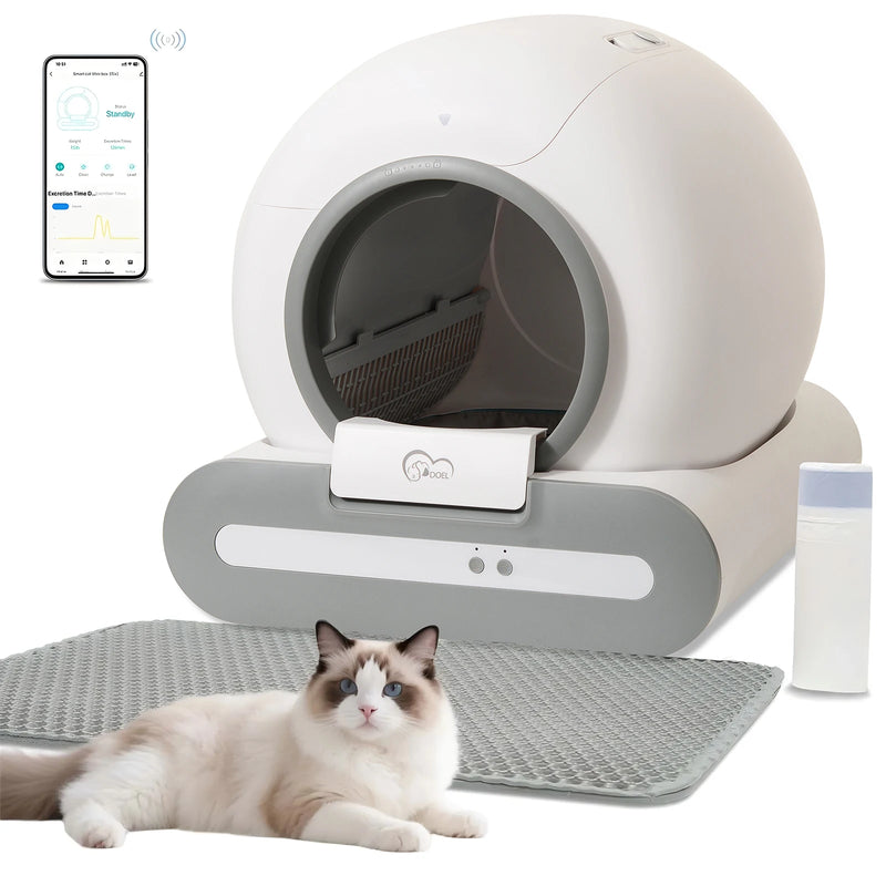 Pet Luxury Store™-Katzenklo App-Steuerung 65L Selbstreinigendes Katzenklo App-Steuerung