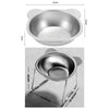 Raised Cat Bowls Tilted Neck Guard Cat Food Bowl 304 Stainless Steel Shatter-resistant Elevated 15° Pet Supplies for Puppy Cat