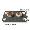 Pet Feeding Mat-Absorbent Pet Placemat Rubber Backing Quick Dry Water Mat for Dog Cat for Food and Water Bowl with Waterproof