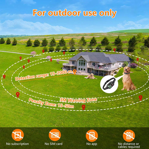 GPS Wireless Dog Fencing System With Satellite Technology