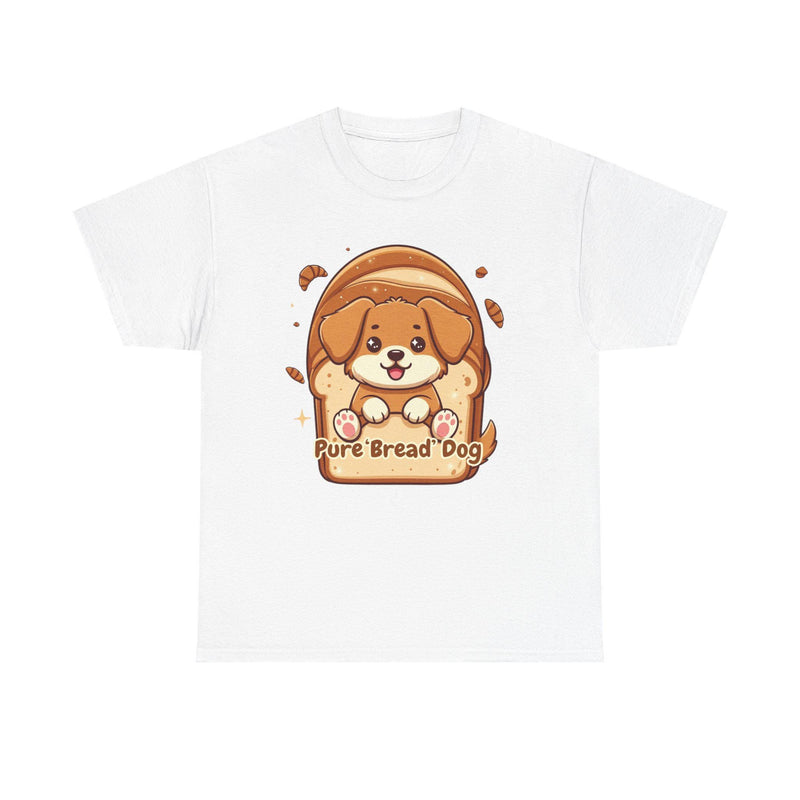Bread Dog T-Shirt | Cartoon Puppy Loaf Tee, Whimsical Pet Apparel